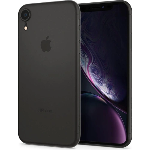 Kup Case Spigen Airskin Apple iPhone XR Schwarz - SPN2240BLK - {ean13} - Sklep Home Screen