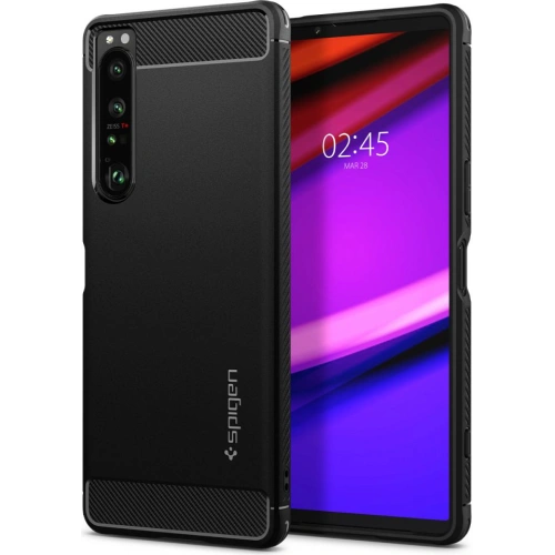 Kup Etui Spigen Rugged Armor Sony Xperia 1 IV Matt Fekete - SPN2243BLK - {ean13} - Sklep Home Screen