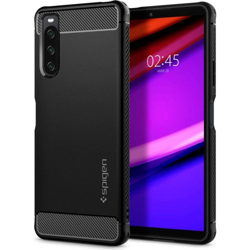 Kup Case Spigen Rugged Armor Sony Xperia 10 IV Matt Schwarz - SPN2244BLK - {ean13} - Sklep Home Screen
