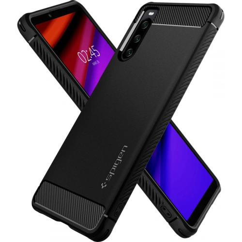 Kup Etui Spigen Rugged Armor Sony Xperia 10 IV Matte Black - SPN2244BLK - {ean13} - Sklep Home Screen