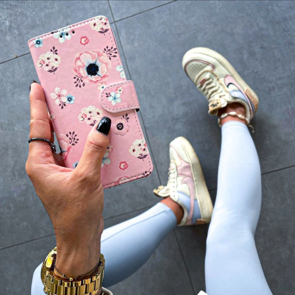 Etui Tech-Protect Wallet Samsung Galaxy A13 LTE Bloom Pink