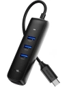 UGREEN 5in1 USB-A Adapter zu 3x USB 2.0 + RJ45 + USB-C (schwarz)