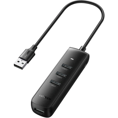 Kup UGREEN 5in1 USB-A Adapter zu 3x USB 2.0 + RJ45 + USB-C (schwarz) - UGR1222BLK - {ean13} - Sklep Home Screen