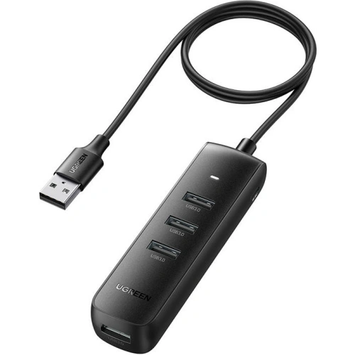Kup Adaptér UGREEN 5v1 USB-A na 3x USB 2.0 + RJ45 + USB-C (černý) - UGR1222BLK - {ean13} - Sklep Home Screen