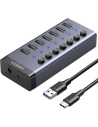 Kup Hub UGREEN 7v1 USB-C, 7x USB-A 3.0 12V 2A (černý) - UGR1228BLK - {ean13} - Sklep Home Screen