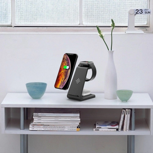 Kup Ładowarka bezprzewodowa Tech-Protect A8 3in1 Wireless Charger Black - THP1028BLK - {ean13} - Sklep Home Screen