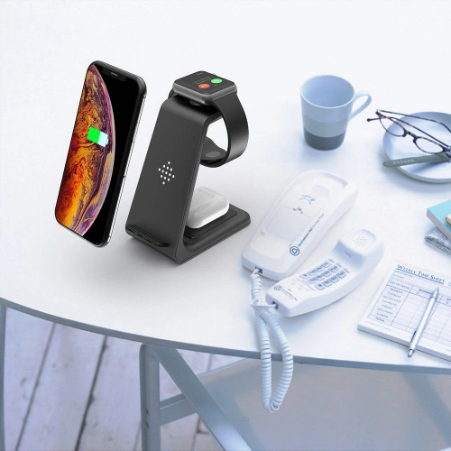 Kup Ładowarka bezprzewodowa Tech-Protect A8 3in1 Wireless Charger Black - THP1028BLK - {ean13} - Sklep Home Screen