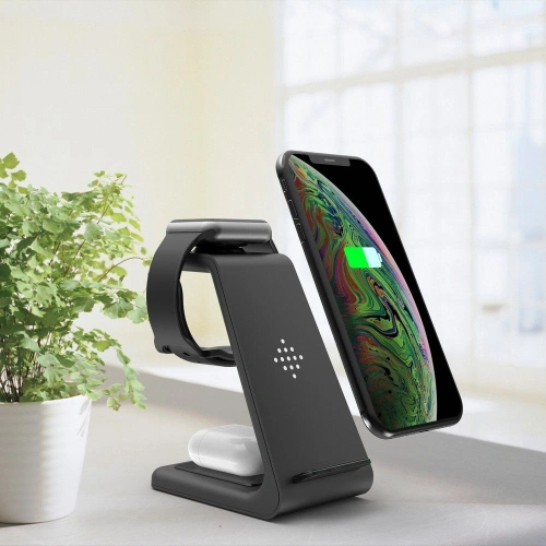 Kup Bezdrátová nabíječka Tech-Protect A8 3v1 Bezdrátová nabíječka Černá - THP1028BLK - {ean13} - Sklep Home Screen