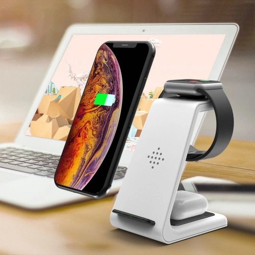 Kup Ładowarka bezprzewodowa Tech-Protect A8 3in1 Wireless Charger White - THP1029WHT - {ean13} - Sklep Home Screen