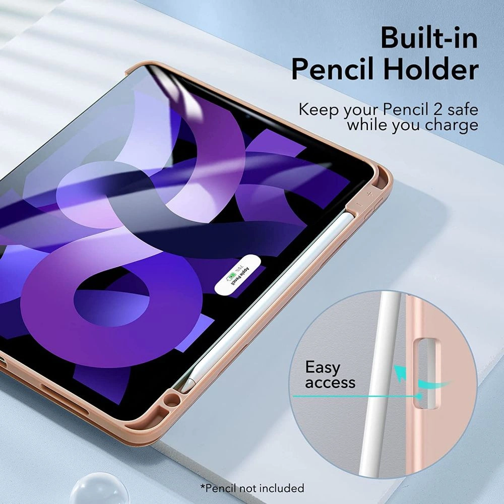Etui ESR Rebound Pencil Apple iPad Air 10.9 2020/2022 (4. i 5. generacji) / iPad Air 11 2024 (6. generacji) Rose Gold