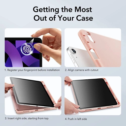 Kup Etui ESR Rebound Pencil Apple iPad Air 10.9 2020/2022 (4. a 5. generace) / iPad Air 11 2024 (6. generace) Rose Gold - ESR494RS - {ean13} - Sklep Home Screen
