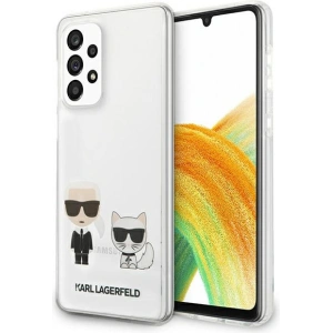Kup Etui Karl Lagerfeld KLHCA33CKTR Samsung Galaxy A33 5G kemény tok fehér/white Átlátszó Karl & Choupette - KLD933WHT - {ean13} - Sklep Home Screen