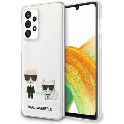 Kup Etui Karl Lagerfeld KLHCA33CKTR Samsung Galaxy A33 5G kemény tok fehér/white Átlátszó Karl & Choupette - KLD933WHT - {ean13} - Sklep Home Screen