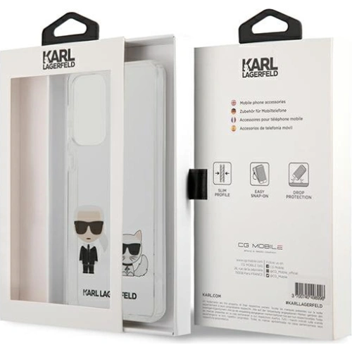 Kup Etui Karl Lagerfeld KLHCA33CKTR Samsung Galaxy A33 5G kemény tok fehér/white Átlátszó Karl & Choupette - KLD933WHT - {ean13} - Sklep Home Screen