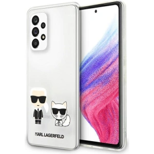 Kup Etui Karl Lagerfeld KLHCA53CKTR Samsung Galaxy A53 5G hardcase bílý/white Transparent Karl & Choupette - KLD934WHT - {ean13} - Sklep Home Screen