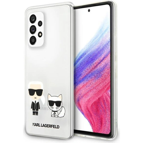 Kup Etui Karl Lagerfeld KLHCA53CKTR Samsung Galaxy A53 5G hardcase bílý/white Transparent Karl & Choupette - KLD934WHT - {ean13} - Sklep Home Screen