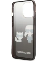 Kup Etui Karl Lagerfeld KLHCP13LTGKCK Apple iPhone 13 Pro hardcase negru/black Gradient Ikonik Karl & Choupette - KLD935BLK - {ean13} - Sklep Home Screen