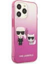 Kup Etui Karl Lagerfeld KLHCP13LTGKCP Apple iPhone 13 Pro hardcase różowy/pink Gradient Ikonik Karl & Choupette - KLD936PNK - {ean13} - Sklep Home Screen