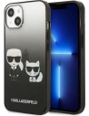 Etui Karl Lagerfeld KLHCP13MTGKCK Apple iPhone 13 hardcase negru/black Gradient Ikonik Karl & Choupette