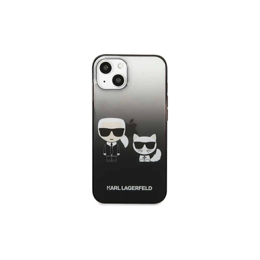 Etui Karl Lagerfeld KLHCP13MTGKCK Apple iPhone 13 hardcase czarny/black Gradient Ikonik Karl & Choupette