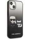 Kup Etui Karl Lagerfeld KLHCP13MTGKCK Apple iPhone 13 hardcase negru/black Gradient Ikonik Karl & Choupette - KLD937BLK - {ean13} - Sklep Home Screen