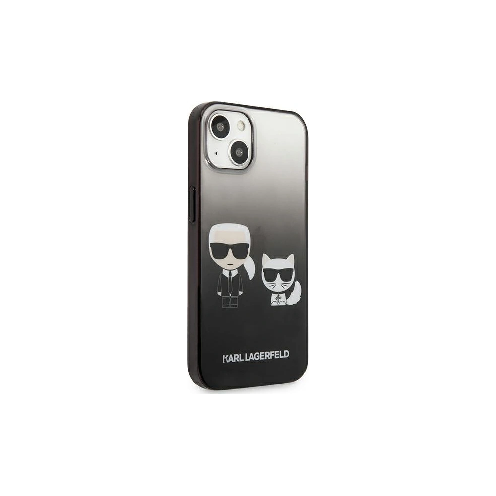 Etui Karl Lagerfeld KLHCP13MTGKCK Apple iPhone 13 hardcase czarny/black Gradient Ikonik Karl & Choupette