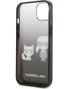 Kup Etui Karl Lagerfeld KLHCP13MTGKCK Apple iPhone 13 hardcase negru/black Gradient Ikonik Karl & Choupette - KLD937BLK - {ean13} - Sklep Home Screen