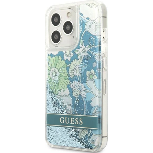 Kup Etui Guess GUHCP13LLFLSN Apple iPhone 13 Pro zöld/zöld keménytok Virágos Folyékony Csillám - GUE1716GRN - {ean13} - Sklep Home Screen