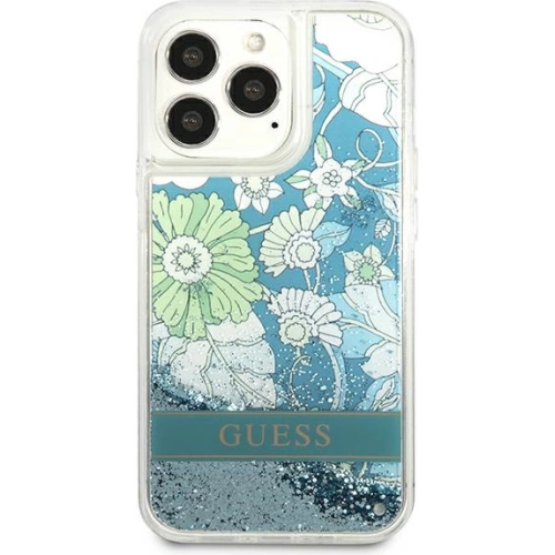 Kup Etui Guess GUHCP13LLFLSN Apple iPhone 13 Pro zöld/zöld keménytok Virágos Folyékony Csillám - GUE1716GRN - {ean13} - Sklep Home Screen