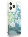 Buy Guess GUHCP13LLFLSN Apple iPhone 13 Pro green hardcase Flower Liquid Glitter - GUE1716GRN - {ean13} - Home Screen Store Europe