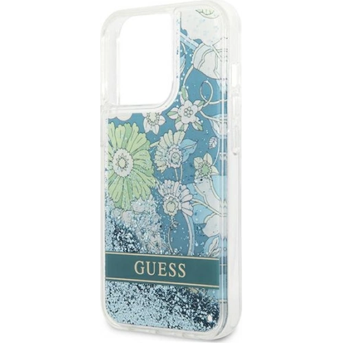 Kup Etui Guess GUHCP13LLFLSN Apple iPhone 13 Pro zöld/zöld keménytok Virágos Folyékony Csillám - GUE1716GRN - {ean13} - Sklep Home Screen