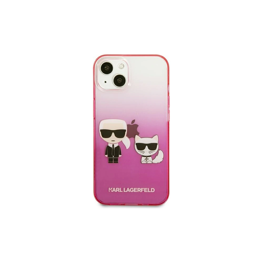 Etui Karl Lagerfeld KLHCP13MTGKCP Apple iPhone 13 hardcase różowy/pink Gradient Ikonik Karl & Choupette