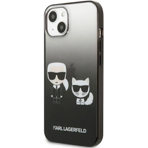 Kup Case Karl Lagerfeld KLHCP13STGKCK Apple iPhone 13 mini Hardcase schwarz/black Gradient Ikonik Karl & Choupette - KLD939BLK - {ean13} - Sklep Home Screen