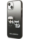 Kup Etui Karl Lagerfeld KLHCP13STGKCK Apple iPhone 13 mini hardcase negru/black Gradient Ikonik Karl & Choupette - KLD939BLK - {ean13} - Sklep Home Screen