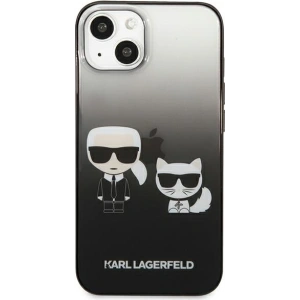 Kup Case Karl Lagerfeld KLHCP13STGKCK Apple iPhone 13 mini Hardcase schwarz/black Gradient Ikonik Karl & Choupette - KLD939BLK - {ean13} - Sklep Home Screen