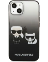Kup Etui Karl Lagerfeld KLHCP13STGKCK Apple iPhone 13 mini hardcase negru/black Gradient Ikonik Karl & Choupette - KLD939BLK - {ean13} - Sklep Home Screen