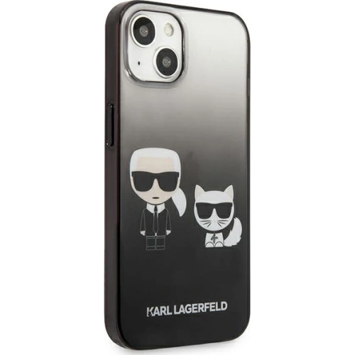 Kup Etui Karl Lagerfeld KLHCP13STGKCK Apple iPhone 13 mini hardcase negru/black Gradient Ikonik Karl & Choupette - KLD939BLK - {ean13} - Sklep Home Screen
