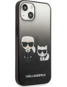 Kup Etui Karl Lagerfeld KLHCP13STGKCK Apple iPhone 13 mini hardcase negru/black Gradient Ikonik Karl & Choupette - KLD939BLK - {ean13} - Sklep Home Screen
