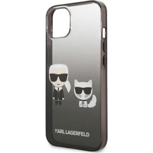 Kup Case Karl Lagerfeld KLHCP13STGKCK Apple iPhone 13 mini Hardcase schwarz/black Gradient Ikonik Karl & Choupette - KLD939BLK - {ean13} - Sklep Home Screen
