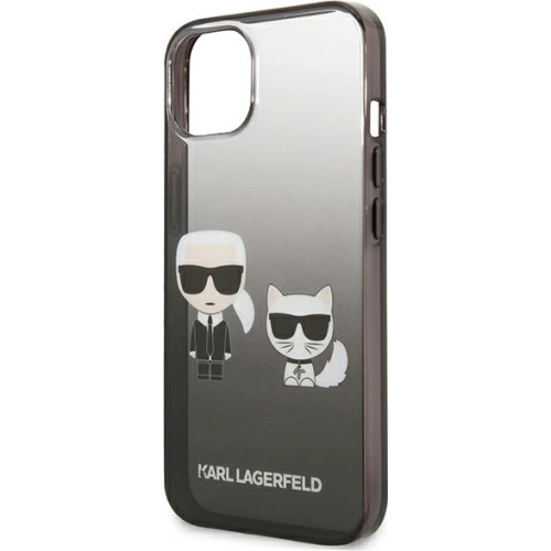 Kup Etui Karl Lagerfeld KLHCP13STGKCK Apple iPhone 13 mini hardcase negru/black Gradient Ikonik Karl & Choupette - KLD939BLK - {ean13} - Sklep Home Screen