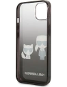 Kup Etui Karl Lagerfeld KLHCP13STGKCK Apple iPhone 13 mini hardcase negru/black Gradient Ikonik Karl & Choupette - KLD939BLK - {ean13} - Sklep Home Screen