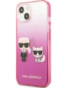 Kup Etui Karl Lagerfeld KLHCP13STGKCP Apple iPhone 13 mini hardcase różowy/pink Gradient Ikonik Karl & Choupette - KLD940PNK - {ean13} - Sklep Home Screen