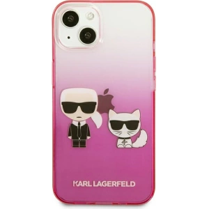 Kup Case Karl Lagerfeld KLHCP13STGKCP Apple iPhone 13 mini Hardcase rosa/pink Gradient Ikonik Karl & Choupette - KLD940PNK - {ean13} - Sklep Home Screen