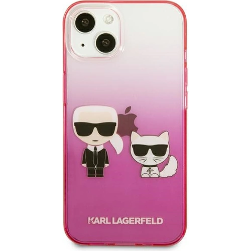 Kup Etui Karl Lagerfeld KLHCP13STGKCP Apple iPhone 13 mini hardcase różowy/pink Gradient Ikonik Karl & Choupette - KLD940PNK - {ean13} - Sklep Home Screen