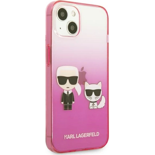 Kup Etui Karl Lagerfeld KLHCP13STGKCP Apple iPhone 13 mini hardcase różowy/pink Gradient Ikonik Karl & Choupette - KLD940PNK - {ean13} - Sklep Home Screen