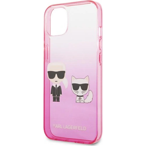 Kup Etui Karl Lagerfeld KLHCP13STGKCP Apple iPhone 13 mini hardcase różowy/pink Gradient Ikonik Karl & Choupette - KLD940PNK - {ean13} - Sklep Home Screen