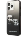 Kup Etui Karl Lagerfeld KLHCP13XTGKCK Apple iPhone 13 Pro Max kemény tok fekete/black Gradient Ikonik Karl & Choupette - KLD941BLK - {ean13} - Sklep Home Screen