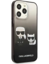Kup Etui Karl Lagerfeld KLHCP13XTGKCK Apple iPhone 13 Pro Max kemény tok fekete/black Gradient Ikonik Karl & Choupette - KLD941BLK - {ean13} - Sklep Home Screen