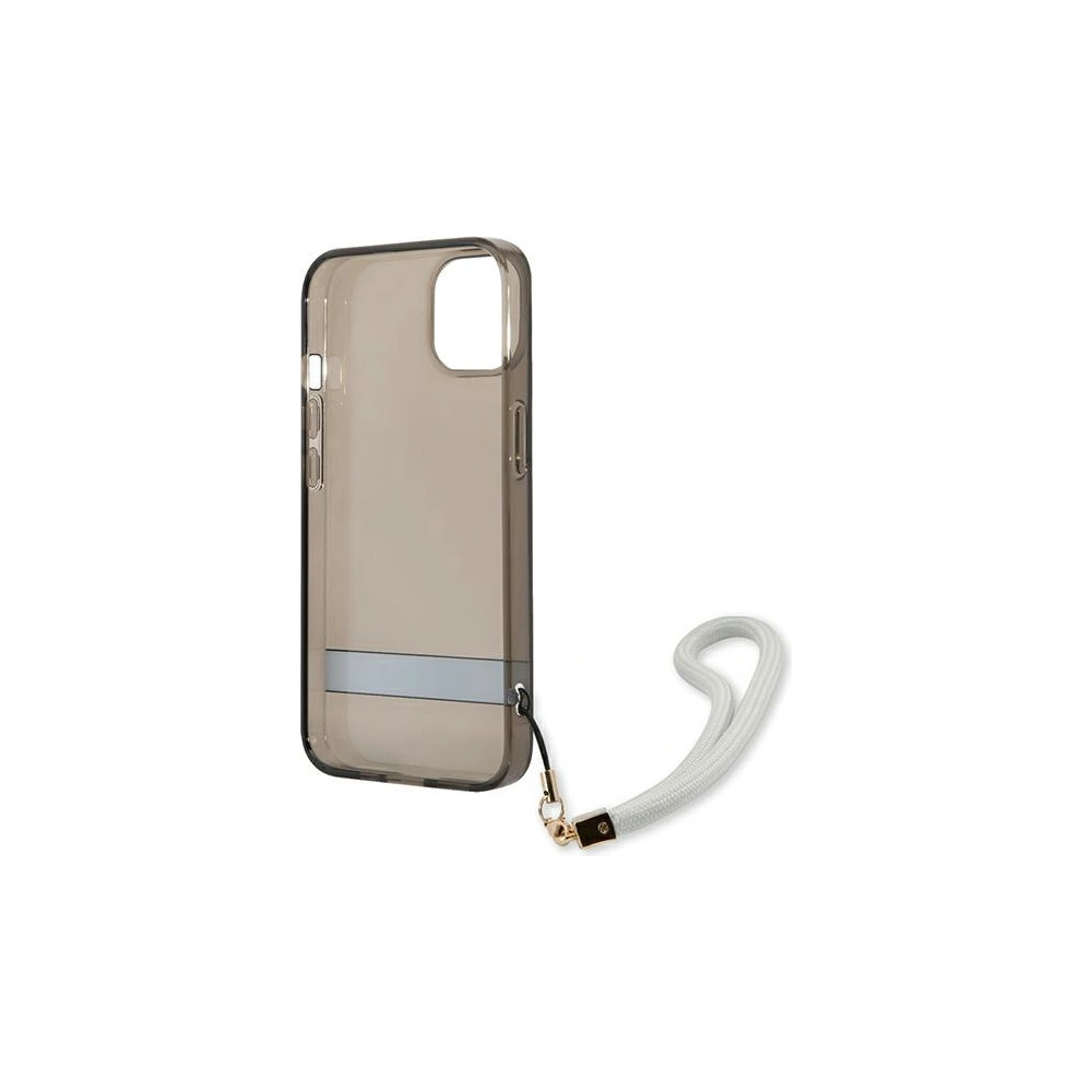 Etui Guess GUHCP13MHTSGSK Apple iPhone 13 czarny/black hardcase Translucent Stap