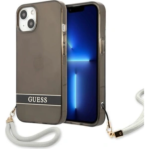 Kup Case Guess GUHCP13SHTSGSK Apple iPhone 13 mini schwarz/black hardcase Translucent Stap - GUE1720BLK - {ean13} - Sklep Home Screen
